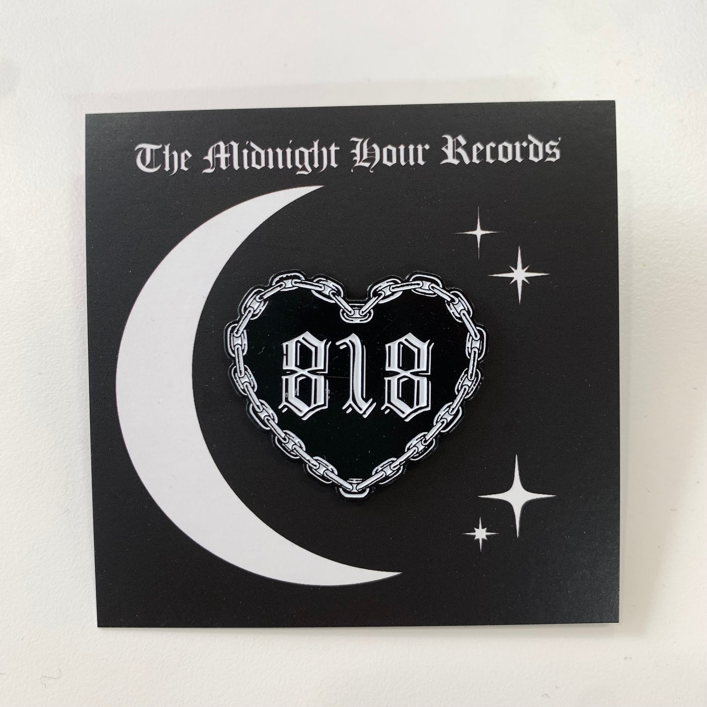 818 Heart Enamel Pin